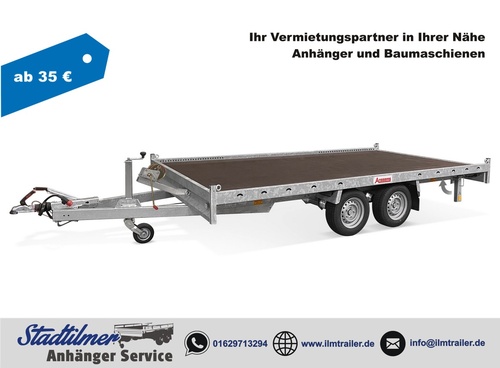Autotrailer Anssems CARAX Alu Multitrailer – Mietobjekt bei Ilmtrailer Stadtilm Thüringen